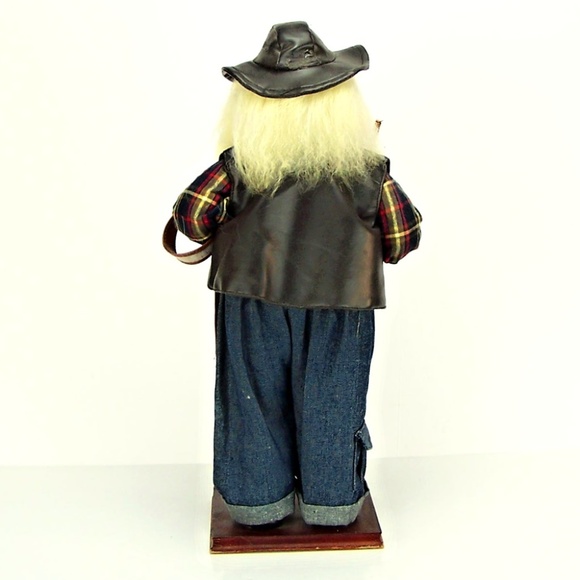 Decorative 18" Tall Fly Fishing Santa Claus Doll - Picture 7 of 8